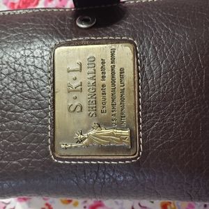 SKL brown genuine leather wallet